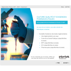 Formation e-learning qualité BPF réglementation pharmaceutique